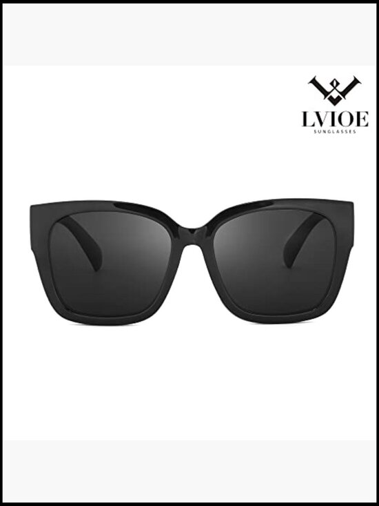 Polarized Fit Over Glasses Sunglasses Square Oversized UV Protection